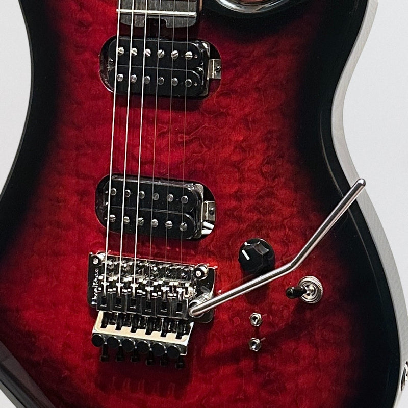 Kramer The 84 HH Quilt Electric Guitar - Magenta Burst