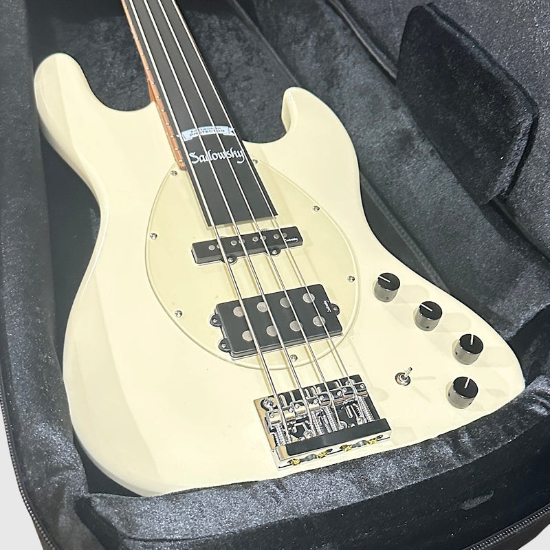 Sadowsky MetroExpress Vintage M/J 4 String Maple Board Electric Bass Guitar - White