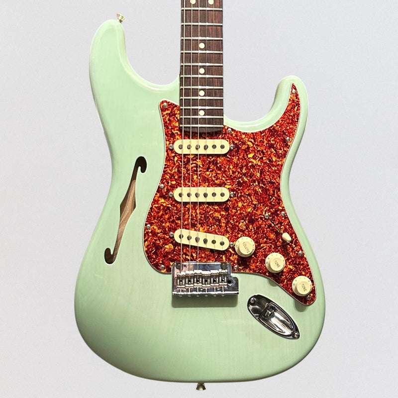 Fender American Professional II Stratocaster Thinline Limited-Edition Electric Guitar 2024 - Transparent Surf Green