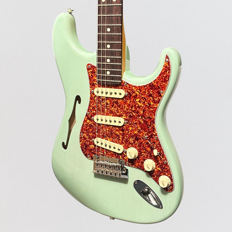 Fender American Professional II Stratocaster Thinline Limited-Edition Electric Guitar 2024 - Transparent Surf Green
