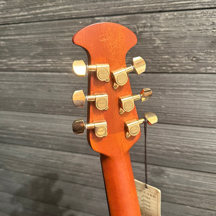 Ovation CE44P-SM Celebrity Elite Plus Mid-Depth Acoustic-Electric Guitar - Natural Spalted Maple