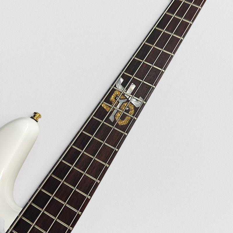 Spector Euro Ian Hill Judas Priest 4 String Signature Electric Bass Guitar - White