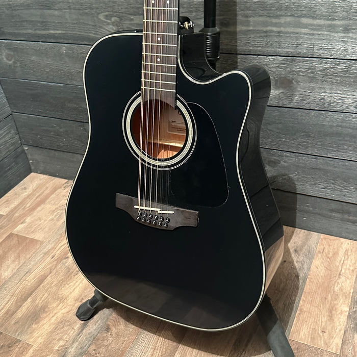 Takamine G Series GD30CE-12 Dreadnought 12-String Acoustic-Electric Guitar - Black