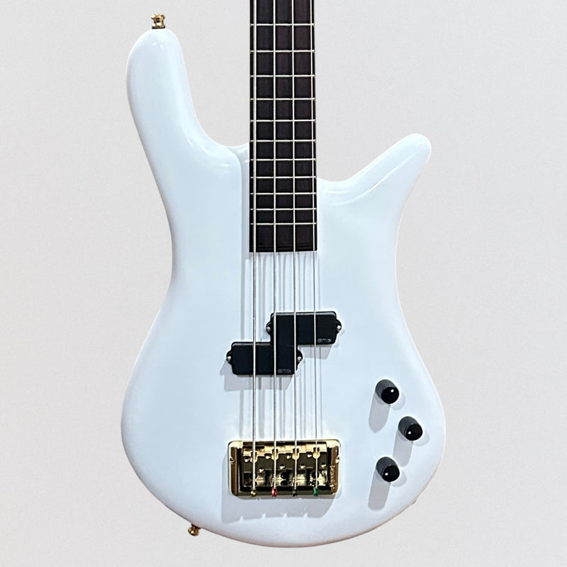 Spector Euro Ian Hill Judas Priest 4 String Signature Electric Bass Guitar - White