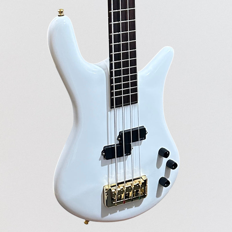 Spector Euro Ian Hill Judas Priest 4 String Signature Electric Bass Guitar - White