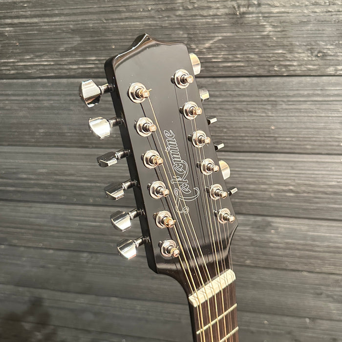 Takamine G Series GD30CE-12 Dreadnought 12-String Acoustic-Electric Guitar - Black
