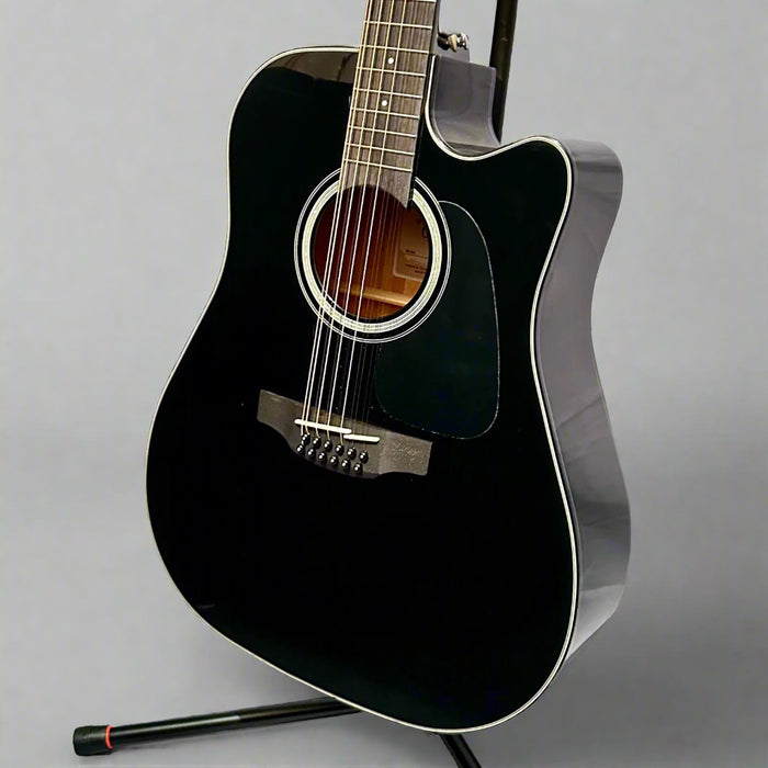 Takamine G Series GD30CE-12 Dreadnought 12-String Acoustic-Electric Guitar - Black
