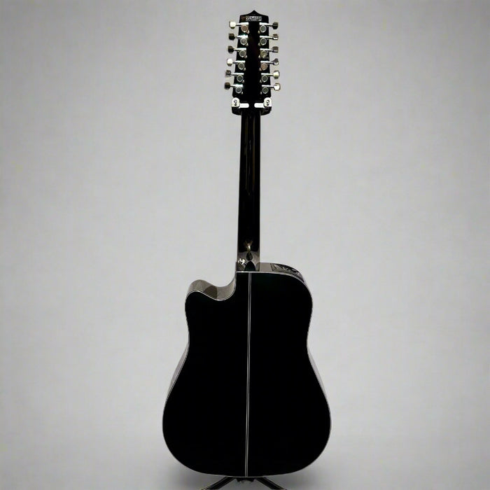 Takamine G Series GD30CE-12 Dreadnought 12-String Acoustic-Electric Guitar - Black