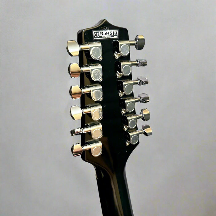 Takamine G Series GD30CE-12 Dreadnought 12-String Acoustic-Electric Guitar - Black