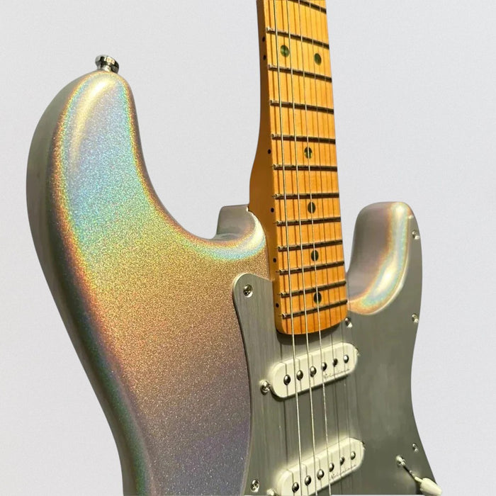 Fender H.E.R. Stratocaster Electric Guitar - Chrome Glow
