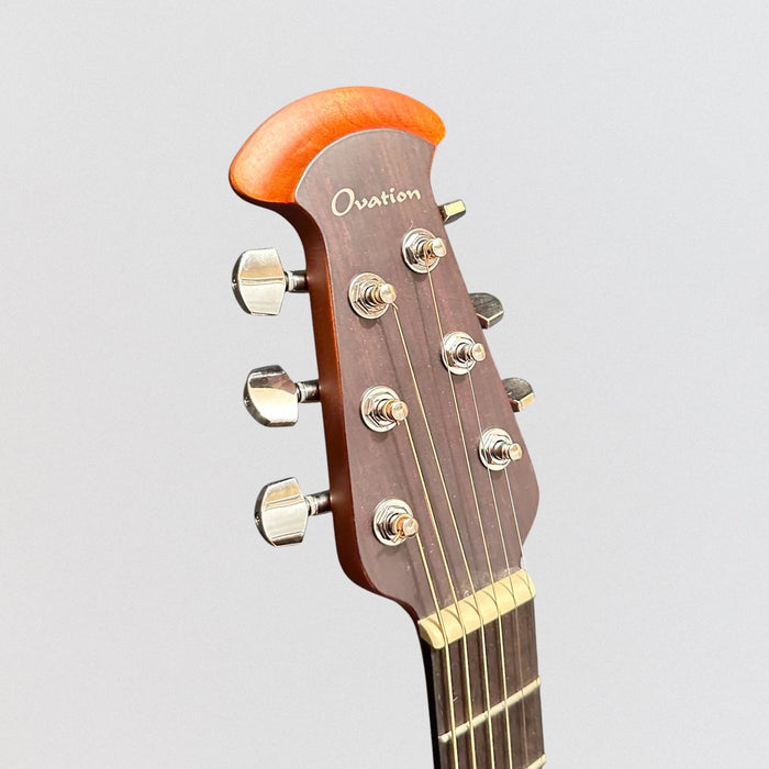 Ovation CE44-RRB-G Celebrity Elite Mid-Depth Acoustic-Electric Guitar - Reverse Red Burst