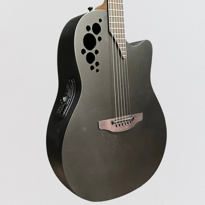 Ovation 2078TX-5-G Pro Series Elite TX Deep Contour Acoustic-Electric Guitar - Textured Black