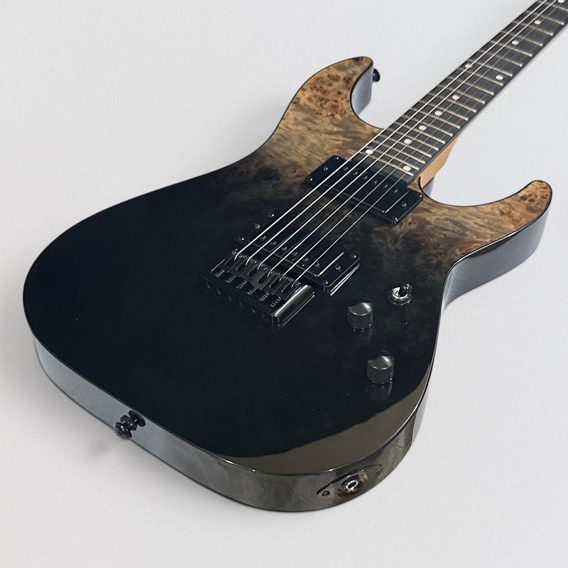 Schecter C-1 Standard Electric Guitar - Black Fade Burst Burl