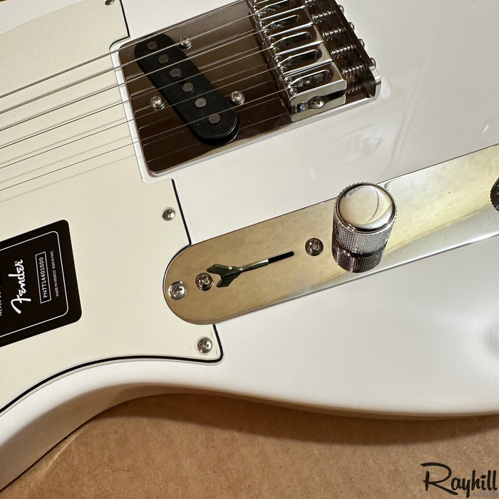 Fender Player Telecaster LH Left Handed White MIM Electric Guitar