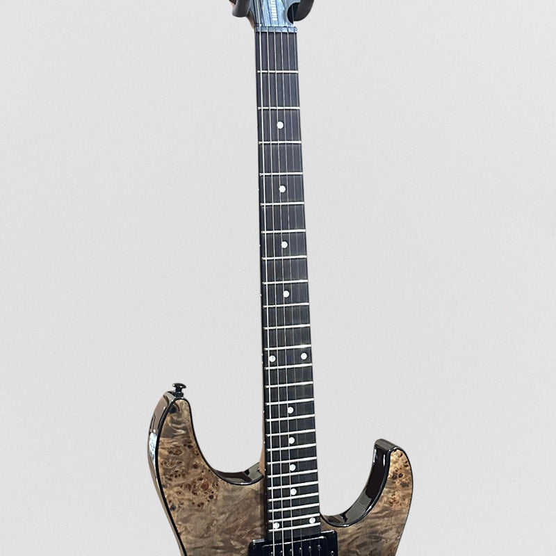 Schecter C-1 Standard Electric Guitar - Black Fade Burst Burl