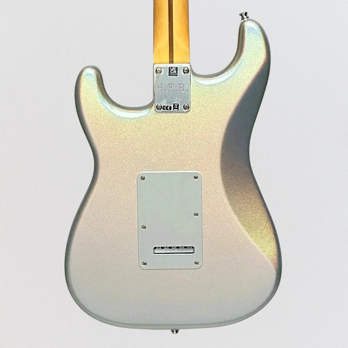 Fender H.E.R. Stratocaster Electric Guitar - Chrome Glow