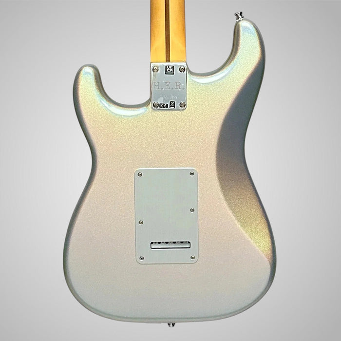 Fender H.E.R. Stratocaster Electric Guitar - Chrome Glow