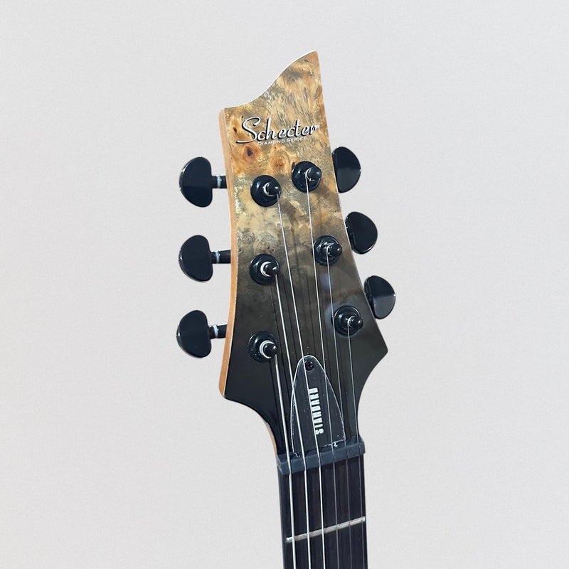 Schecter C-1 Standard Electric Guitar - Black Fade Burst Burl