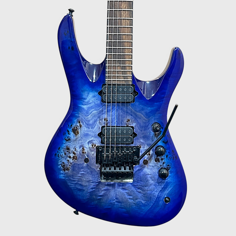 Jackson Pro Series Signature Chris Broderick Soloist FR-6 Electric Guitar - Transparent Blue