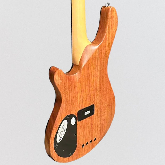 Schecter C-4 GT 4 String Electric Bass Guitar - Natural Satin with Black Racing Stripe