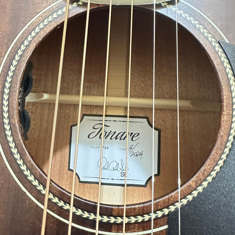 PRS Paul Reed Smith SE P20E Parlor Acoustic-Electric Guitar 2024 - Vintage Mahogany
