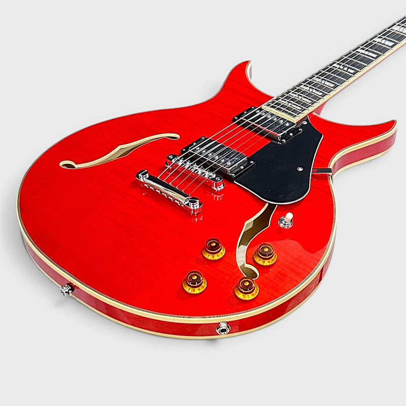 Washburn SH35TR-U Wing Series Red Semi Hollow Body Electric Guitar - Red