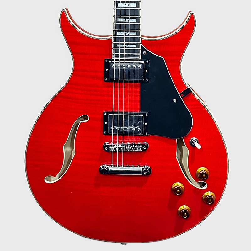 Washburn SH35TR-U Wing Series Red Semi Hollow Body Electric Guitar - Red