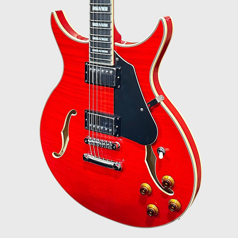 Washburn SH35TR-U Wing Series Red Semi Hollow Body Electric Guitar - Red
