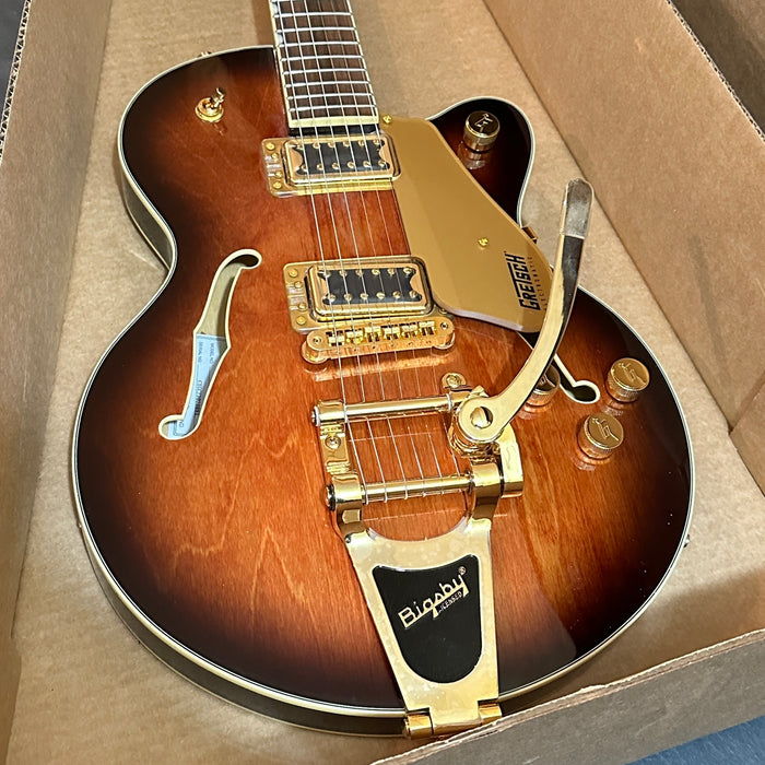 Gretsch G5655TG Electromatic Center Block Jr. Single-Cut with Bigsby Electric Guitar - Single Barrel Burst