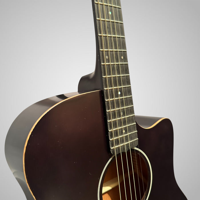 Schecter Deluxe Auditorium Acoustic Guitar - Satin See Thru Black