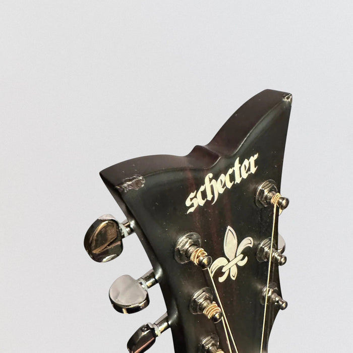 Schecter Deluxe Auditorium Acoustic Guitar - Satin See Thru Black