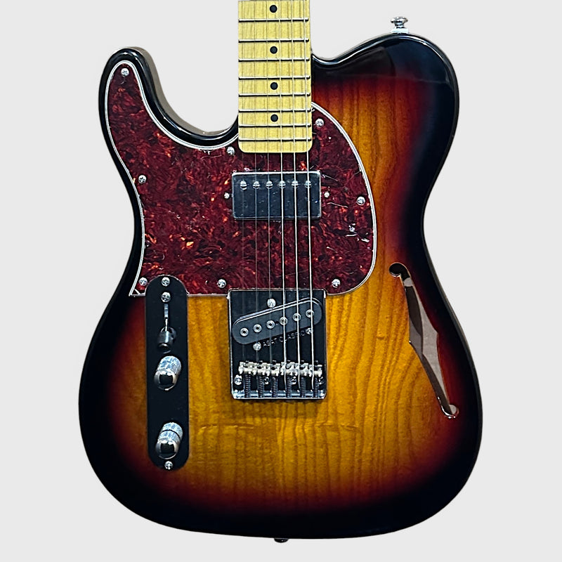 G&L Tribute ASAT Classic Bluesboy Left Handed Electric Guitar - 3 Tone Burst