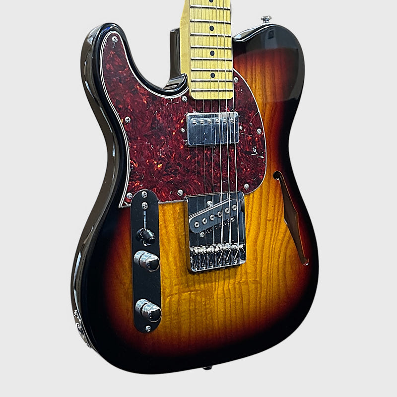 G&L Tribute ASAT Classic Bluesboy Left Handed Electric Guitar - 3 Tone Burst