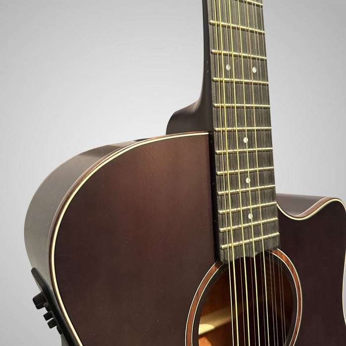 Schecter Orleans Studio 12 String Grand Auditorium Acoustic Guitar - Satin See Thru Black