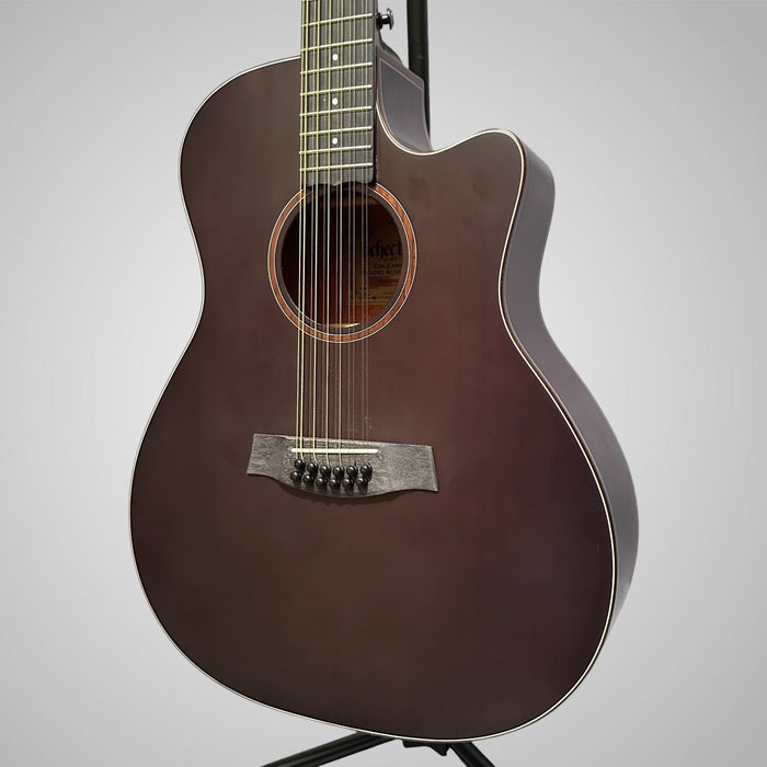 Schecter Orleans Studio 12 String Grand Auditorium Acoustic Guitar - Satin See Thru Black