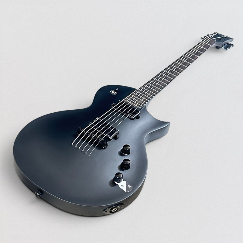 ESP LTD EC1000 Baritone Electric Guitar - Black Charcoal Metallic Satin