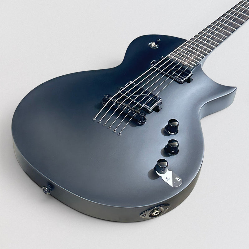 ESP LTD EC1000 Baritone Electric Guitar - Black Charcoal Metallic Satin