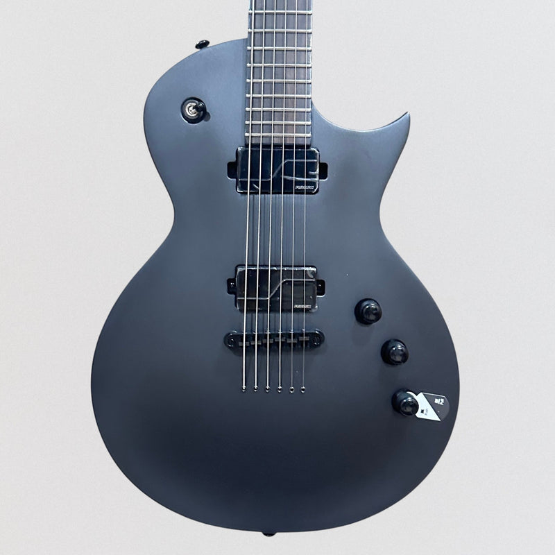ESP LTD EC1000 Baritone Electric Guitar - Black Charcoal Metallic Satin