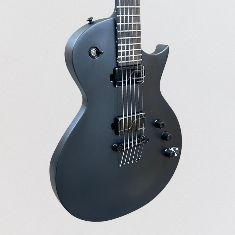 ESP LTD EC1000 Baritone Electric Guitar - Black Charcoal Metallic Satin