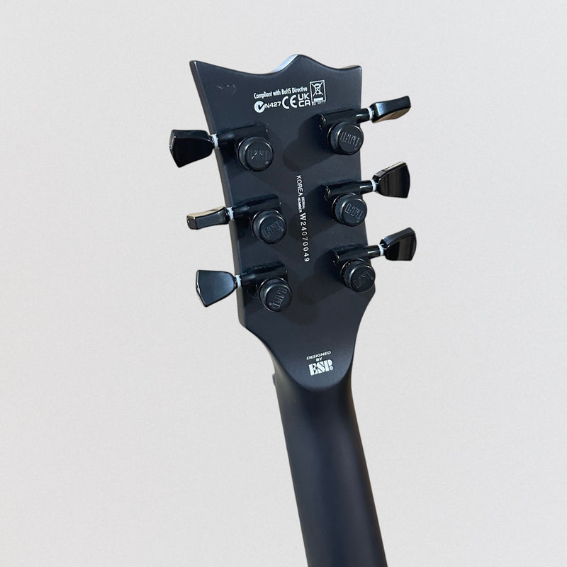 ESP LTD EC1000 Baritone Electric Guitar - Black Charcoal Metallic Satin