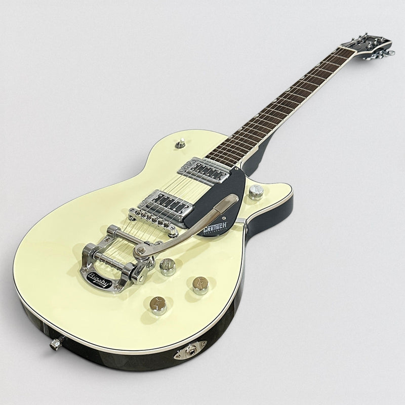 Gretsch G5230T Electromatic Jet FT Single-Cut w/ Bigsby Electric Guitar - Two-Tone Vintage White/London Grey