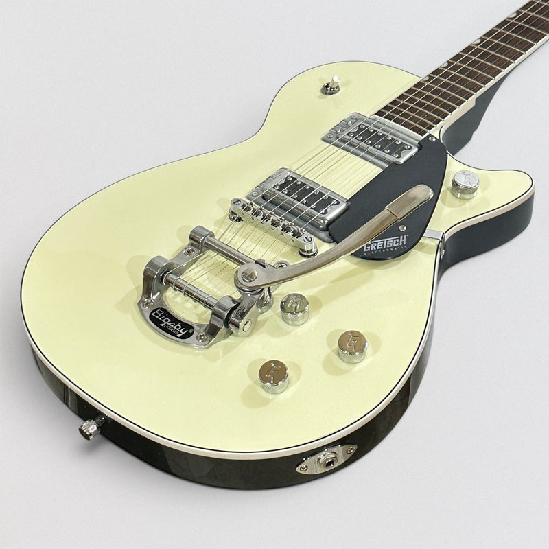 Gretsch G5230T Electromatic Jet FT Single-Cut w/ Bigsby Electric Guitar - Two-Tone Vintage White/London Grey