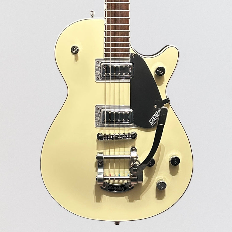 Gretsch G5230T Electromatic Jet FT Single-Cut w/ Bigsby Electric Guitar - Two-Tone Vintage White/London Grey