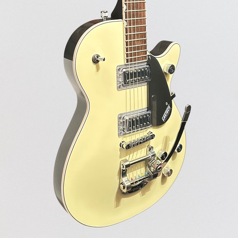 Gretsch G5230T Electromatic Jet FT Single-Cut w/ Bigsby Electric Guitar - Two-Tone Vintage White/London Grey