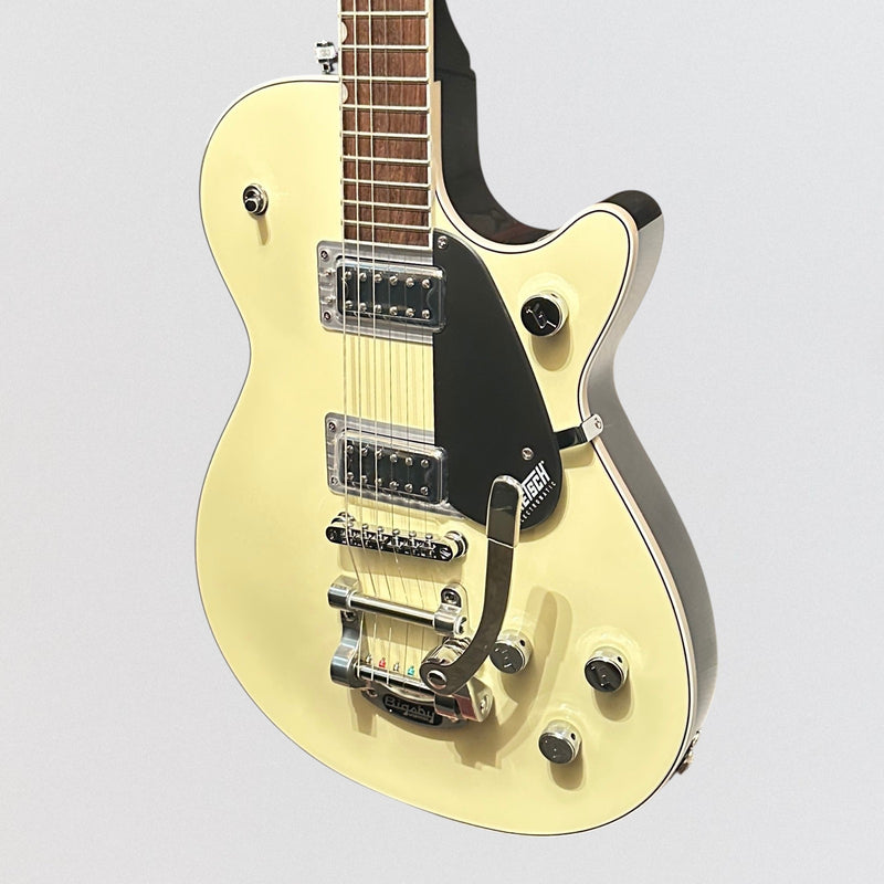 Gretsch G5230T Electromatic Jet FT Single-Cut w/ Bigsby Electric Guitar - Two-Tone Vintage White/London Grey