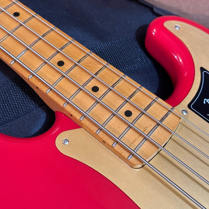 Fender Vintera '50s Precision P Bass MIM 4 String Electric Bass Guitar Red
