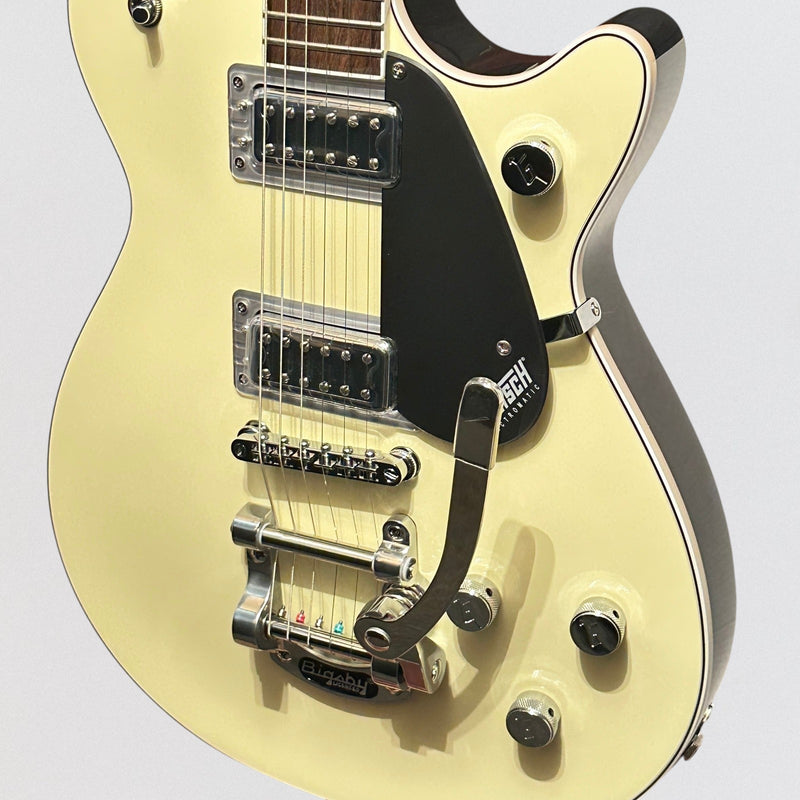 Gretsch G5230T Electromatic Jet FT Single-Cut w/ Bigsby Electric Guitar - Two-Tone Vintage White/London Grey