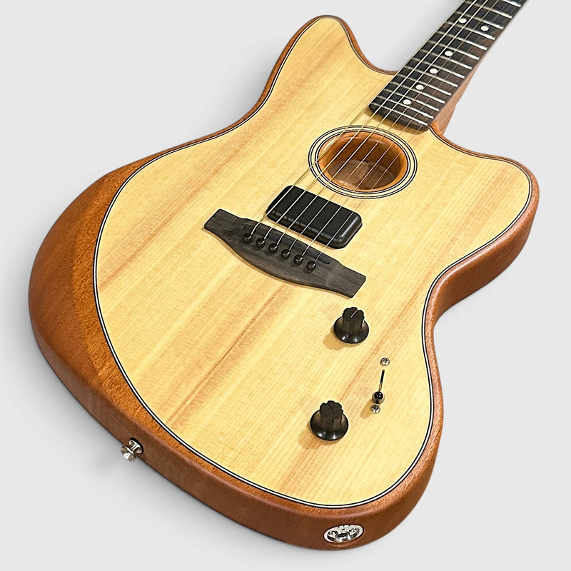 Fender American Acoustasonic Jazzmaster Acoustic-Electric Guitar - Natural