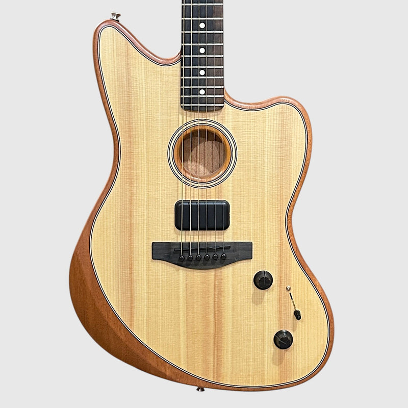 Fender American Acoustasonic Jazzmaster Acoustic-Electric Guitar - Natural