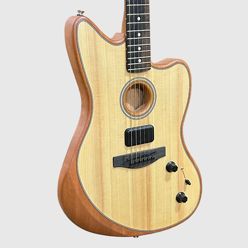 Fender American Acoustasonic Jazzmaster Acoustic-Electric Guitar - Natural